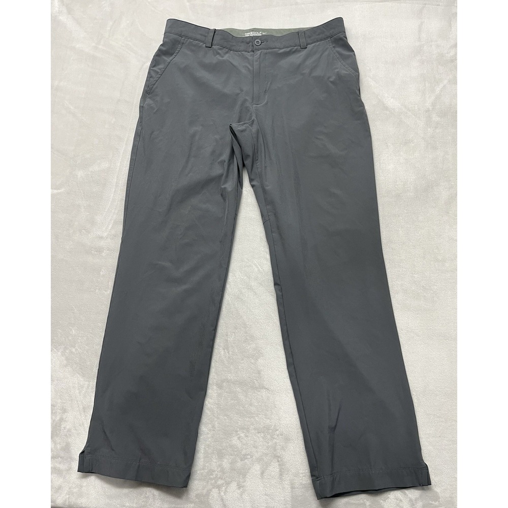 Nike Golf Tour Performance Pants Men 34x30 Gray DRI-FIT Stretch Vented